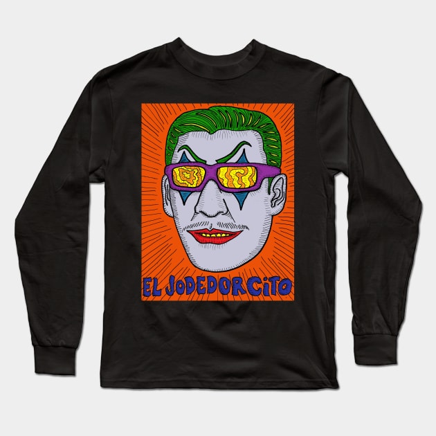 Clown Long Sleeve T-Shirt by Majenye